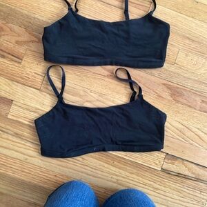 Black Strappy Bralette Set